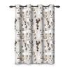 ggaimwf 107 x 215 cm Blackout Curtain, Alpaca Cartoon, South American Animals, Cactus & Tropical Design, 1 Panel view 1