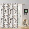 ggaimwf 107 x 215 cm Blackout Curtain, Alpaca Cartoon, South American Animals, Cactus & Tropical Design, 1 Panel view 3