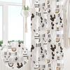 ggaimwf 107 x 215 cm Blackout Curtain, Alpaca Cartoon, South American Animals, Cactus & Tropical Design, 1 Panel view 4