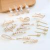 BZSDDY 6-Piece 6.5 cm Glitter Pearl Rhinestone Hair Clips view 2
