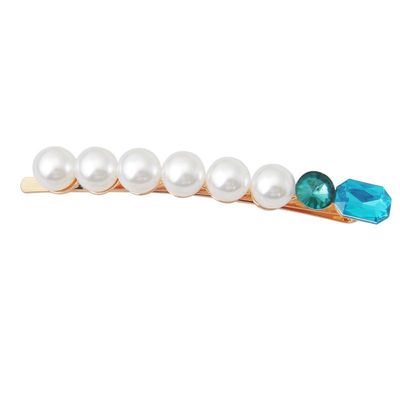 BZSDDY 6-Piece 6.5 cm Glitter Pearl Rhinestone Hair Clips