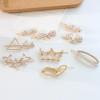 BZSDDY 6-Piece 6.5 cm Glitter Pearl Rhinestone Hair Clips view 3