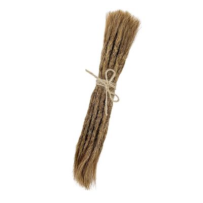 10 Handcrafted Human Hair Dreadlock Extensions, 8/E Hourglass, 4–5 mm/Micro, 40–45 cm