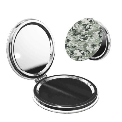 LHDGBNV White Pocket Mirror for Women, Portable Compact Mirror with 1x/2x Magnification, Vintage Deer Design for Handbags, Travel, Makeup, Parties, and Gifts