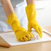 Wambere 6 Pairs Reusable Yellow Rubber Cleaning Gloves, Non-Slip, Sizes S–L view 4