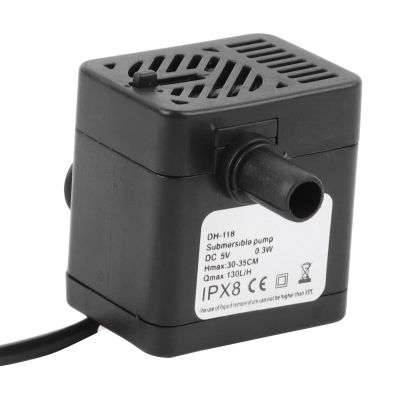 Ultra-Quiet Pet Fountain Pump, 30 L/h, Removable Design