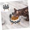 Elevated Stainless Steel Cat Bowl with Anti-Tip Protection view 2