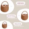 Personalized Easter Basket for Children and Babies – Wicker Basket with Cute Animal Design, 20 cm view 3