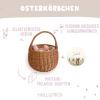 Personalized Easter Basket for Children and Babies – Wicker Basket with Cute Animal Design, 20 cm view 4