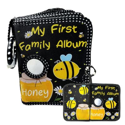 Baby's First Photo Album, Baby Picture Book, Honeybee Family Photo Holder, Holds 4 x 6-Inch Photos