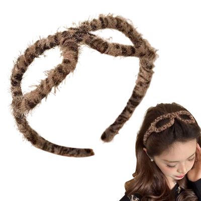 Leopard Print Headband with Glasses