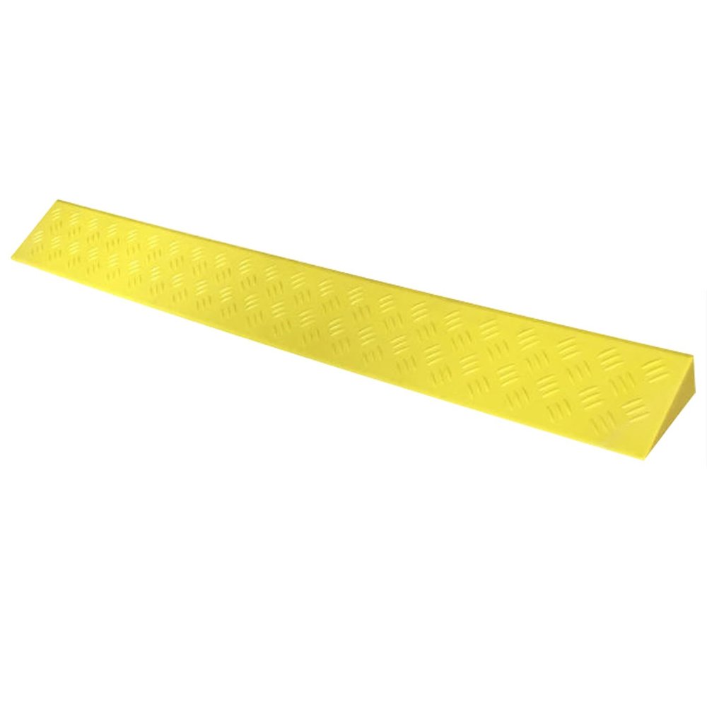 VDLLQYN Threshold Ramp for Wheelchair Users, 39 cm High (Yellow, 100 x 18 x 8 cm / 39 x 7 x 3.1 in)