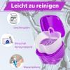 Denture Cleaning Set with Brush and Storage Box (Purple) view 3