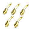 ERINGOGO Gold Cosmetic Spoons, Zinc Alloy, 5-Piece Set, Small Cream Applicators for Eye and Face Cream view 1