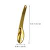 ERINGOGO Gold Cosmetic Spoons, Zinc Alloy, 5-Piece Set, Small Cream Applicators for Eye and Face Cream view 2