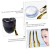 ERINGOGO Gold Cosmetic Spoons, Zinc Alloy, 5-Piece Set, Small Cream Applicators for Eye and Face Cream view 3