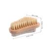 Foot Care Brush with Pumice Stone and Wooden Handle, 2-Pack view 2