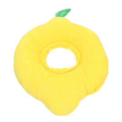 BESPORTBLE Plush Cat Recovery Collar with Adjustable Strap, Yellow