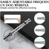 AHEJIOO High-Frequency Dog Whistle, Adjustable Stainless Steel, Silver view 4