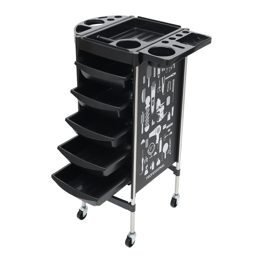 Salon Trolley with Drawers and Wheels