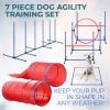 Dog Agility Training Set with Hurdles, Tunnel and Weave Poles view 4