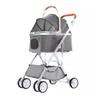 Pet Stroller for Small and Medium Dogs and Cats, 4 Wheels, Removable Storage Basket view 1