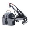 Foldable Dog Stroller with Cup Holder and Removable Carrier for Small and Medium Dogs view 1