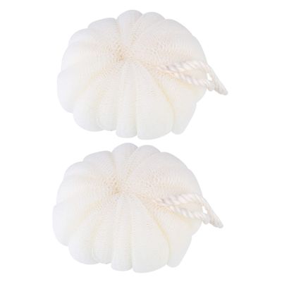 2-Pack PE Shower Sponges for Body Exfoliation