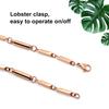 JEROOT Women's Rose Gold Magnetic Necklace with Cylindrical Magnets view 3