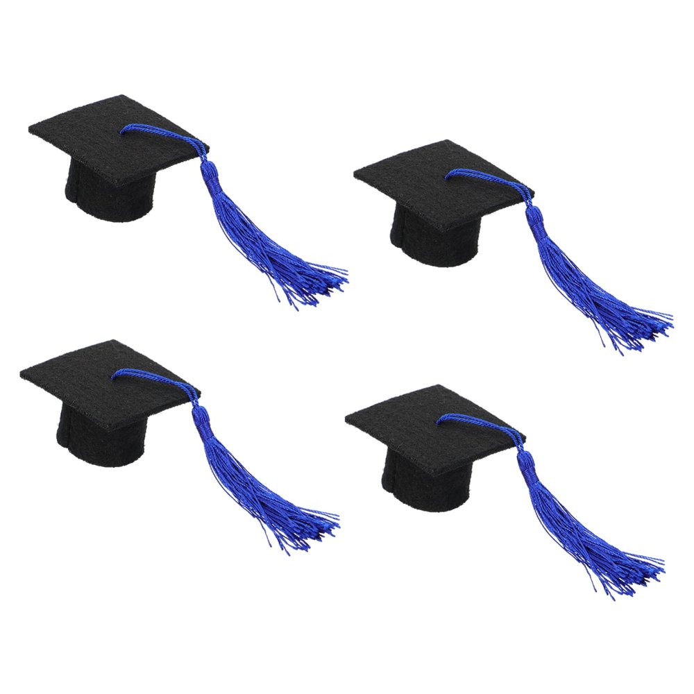 VANZACK 4-Piece Pet Graduation Cap Set
