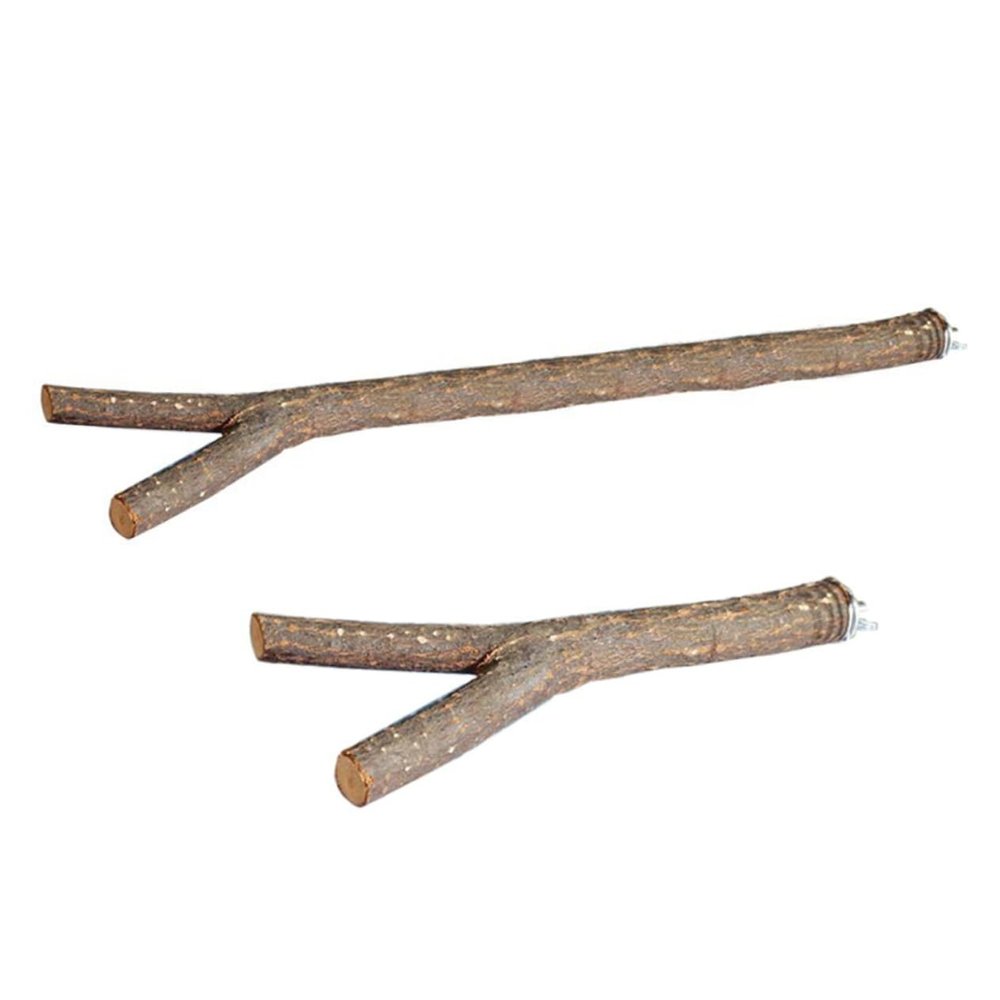Toddmomy 2-Piece Natural Parrot Perches