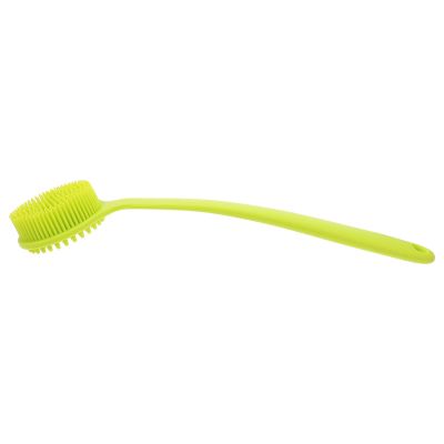 Shower Back Scrubber with Long Silicone Handle, Green
