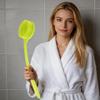 Shower Back Scrubber with Long Silicone Handle, Green view 4