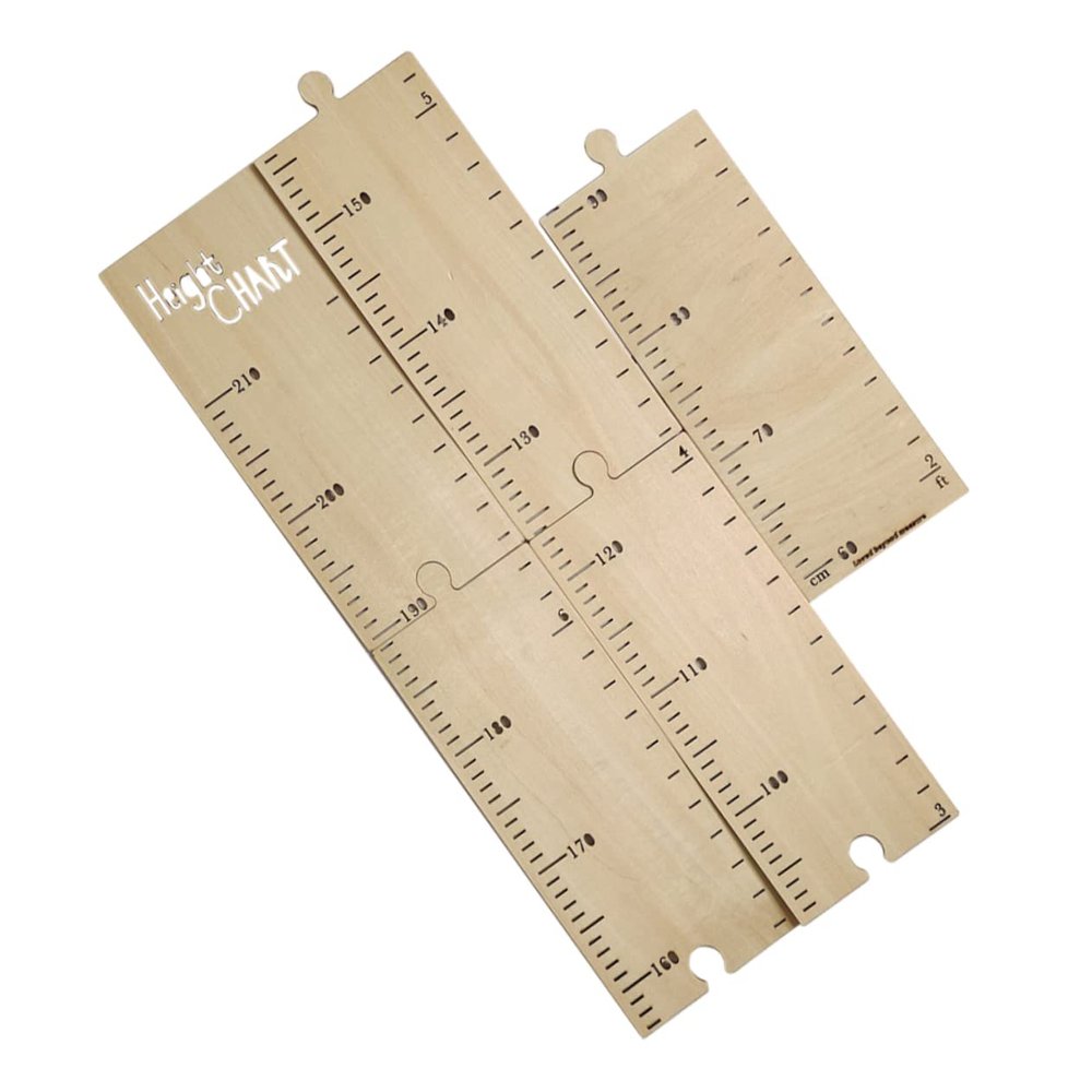IMIKEYA Wooden Height Chart for Children's Room, Removable Growth Measurement Ruler