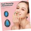 Retro Nail Charms for Women, 20 Pieces, Alloy and Resin view 3