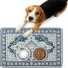 FANSU Dog Bowl Mat, Quick-Drying, Washable, Non-Slip Feeding Mat (Marine Blue, 20x30cm) view 1