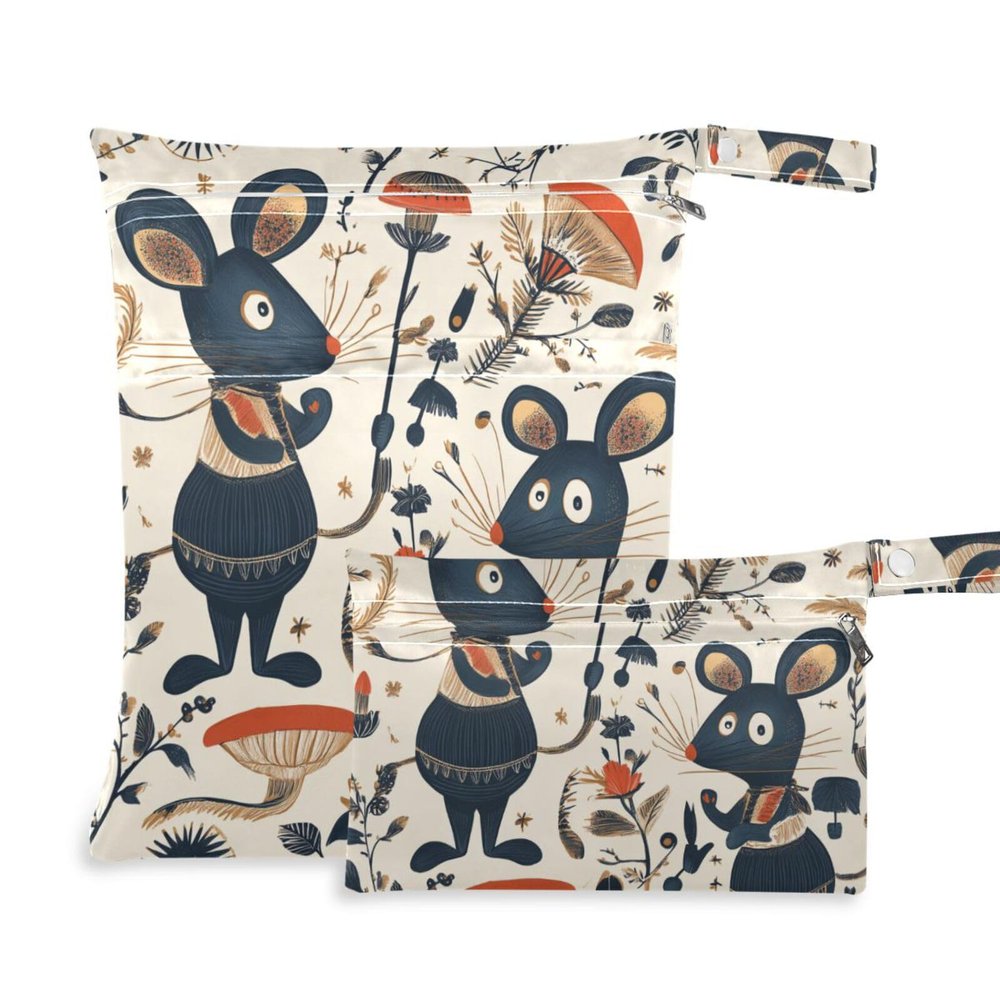 Amooorous Fairy Tale Washable Travel Bags, 2-Pack