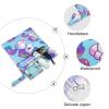 Amooorous Blue Glitter Cartoon Unicorn Wet Bags, 2-Piece Set view 4