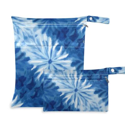 Amoorous Washable Wet Bags for Swimsuits, Gradient Blue, 2-Pack