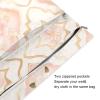 Amooorous Waterproof Wet Bags, Rosette Floral Pattern, Peach Gold, 2-Pack view 3