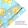 Amooorous Zippered Wet Bags with Handles, Cartoon Yellow Chicks, 2-Pack view 3