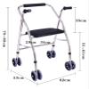 Folding Walker, Compact Walking Frame for Older Adults view 2