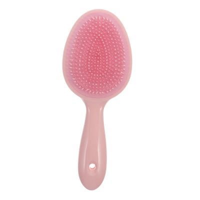 Double-Sided Scalp Massager, Pink ABS Hair-Washing Brush for Adults