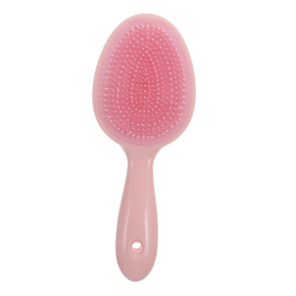 Double-Sided Scalp Massager, Pink ABS Hair-Washing Brush for Adults