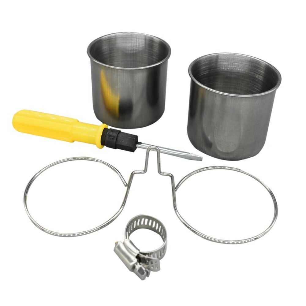 GRIRIW Stainless Steel Parrot Feeding Bowl