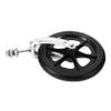 Black Wheelchair Front Wheel with Bearing and Fork Mount view 1