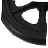 Black Wheelchair Front Wheel with Bearing and Fork Mount view 3