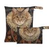 Amooorous Diaper Bags with Zippers, Cat Portrait, 2-Pack view 1