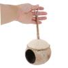 Toddmomy Coconut Shell Birdhouse, Hanging Small Pet Nest, Pink view 3