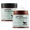 Beef Tallow Cream 2-Pack, Tallow and Honey Balm for Face and Body view 1